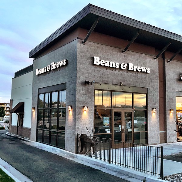 Exterior photo of Midvale at Riverwalk  Beans and Brews