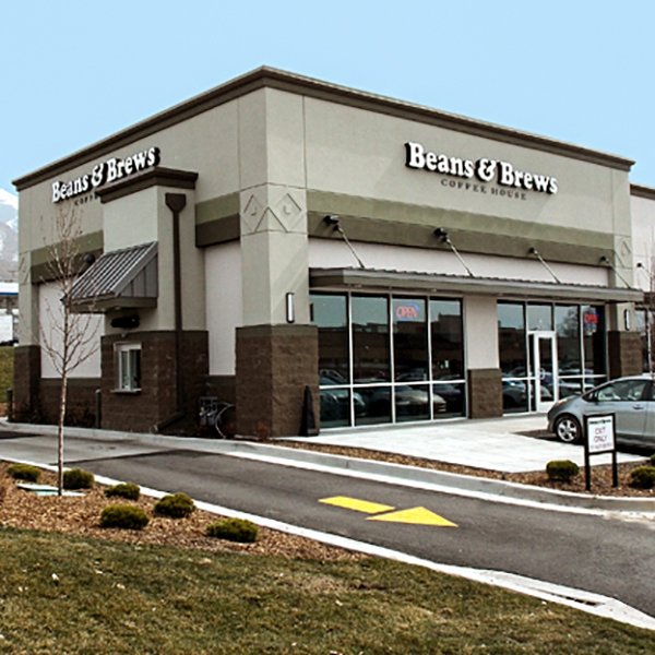 Exterior photo of Ogden on Harrison Blvd. Beans and Brews