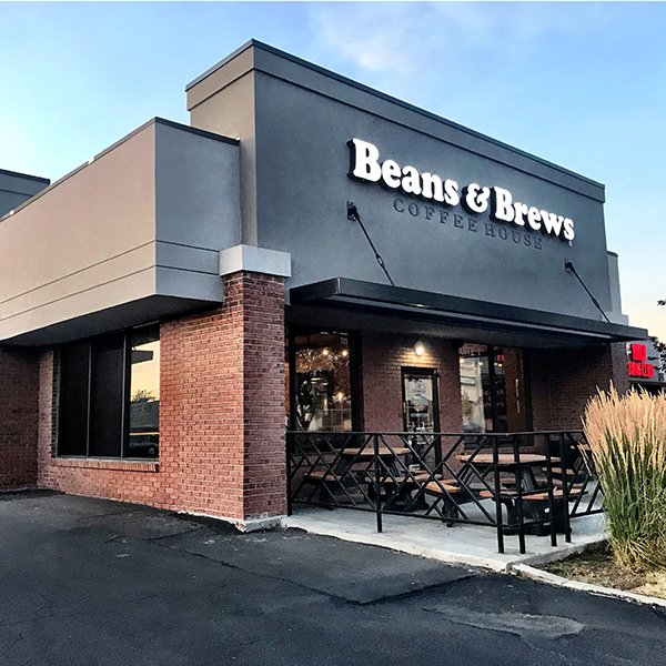 Exterior photo of Sugar House on 2100 S. Beans and Brews