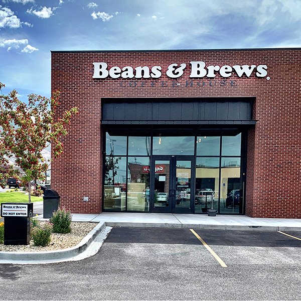 Exterior photo of Springville on 400 South Beans and Brews