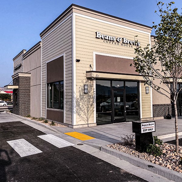 Exterior photo of Bluffdale on Redwood Road Beans and Brews