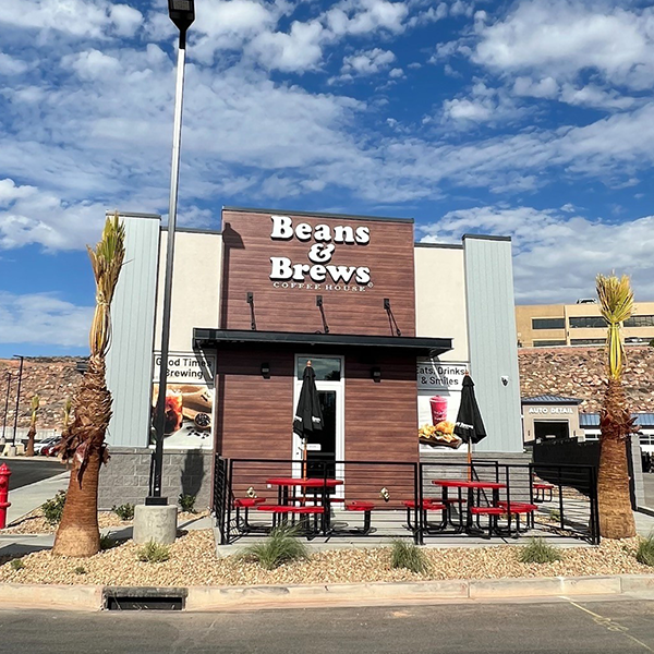 Exterior photo of St. George (Bluff Street) Beans and Brews