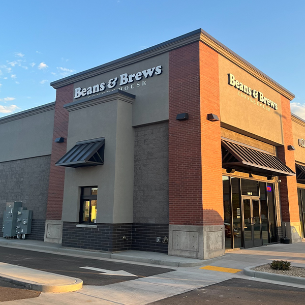 Exterior photo of Santa Clara Beans and Brews
